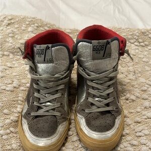 Golden Goose high top shoes.